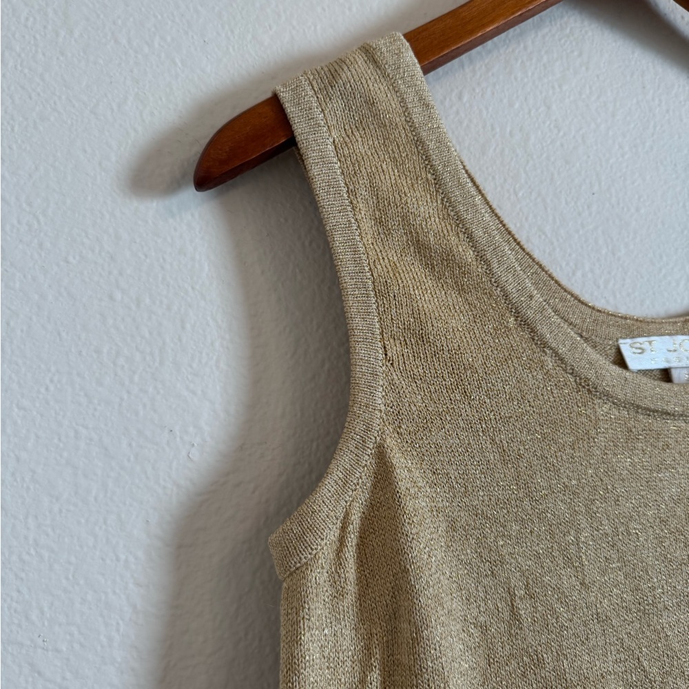 St John basic Tank Top. - Gold - size Small - Picture 5 of 13